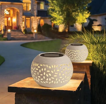 Dancing Flickering Flame Outdoor Solar Table Lamp