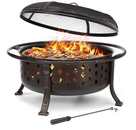 Singlyfire Large Outdoor Wood Burning Firepit