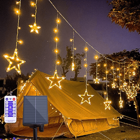 Solar Power Led Star Moon Camping Light